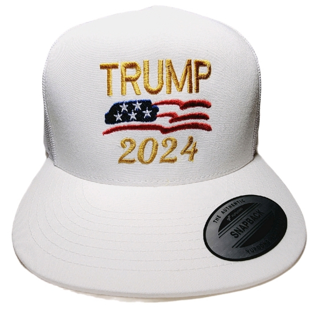 TRUMP 2024 Mesh Adjustable Snapback Direct Embroide…